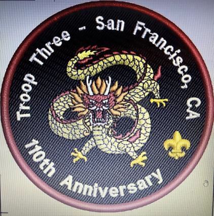 A patch with a dragon on it
