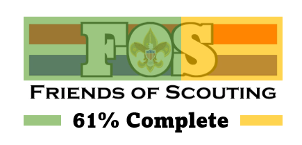 FOS logo noting 61% completion